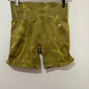 Gymshark Olive Camo Athletic Shorts